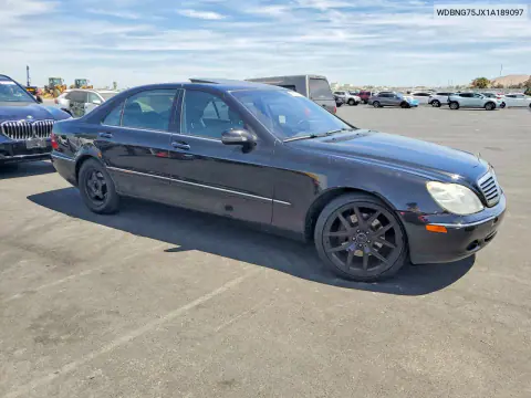 2001 Mercedes-Benz S 500 VIN WDBNG75JX1A189097 фото 4