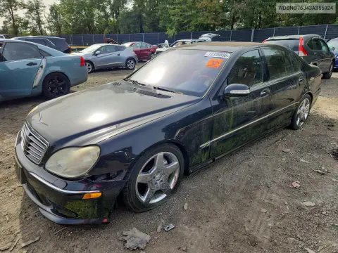 WDBNG76J43A355924 — 2003 Mercedes S-Klasse, Мелкие вмятины и царапины, фото до ремонта
