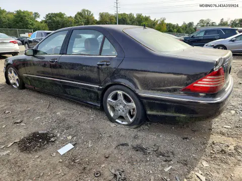 2003 Mercedes-Benz S 600 VIN WDBNG76J43A355924 фото 2