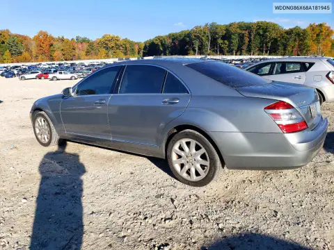 2008 Mercedes-Benz S 550 4Matic VIN WDDNG86X68A181945 фото 2