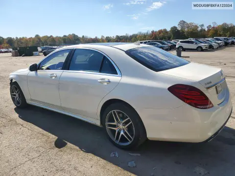 2015 Mercedes-Benz S-Class S550 VIN WDDUG8FBXFA123334 фото 2