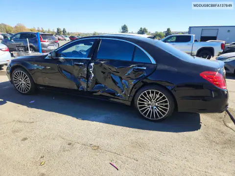 WDDUG8CB8FA137849 — 2015 Mercedes S-Klasse, фото 2 с аукциона Copart, Сторона