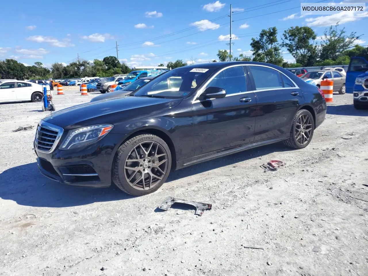 2016 Mercedes-Benz S 550 VIN WDDUG8CB6GA207172 фото 1