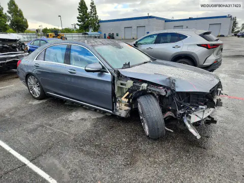 2017 Mercedes-Benz S 550 4Matic VIN WDDUG8FB0HA317423 фото 4