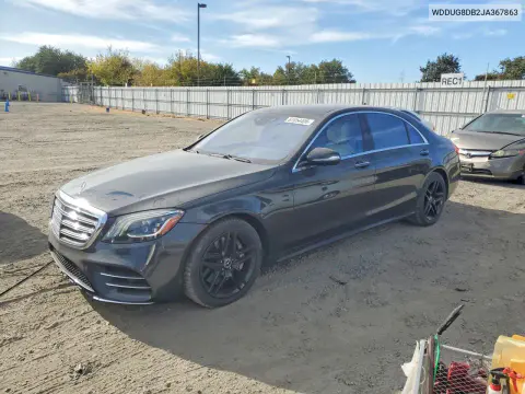 WDDUG8DB2JA367863 — 2018 Mercedes S-Klasse, Сторона, фото до ремонта