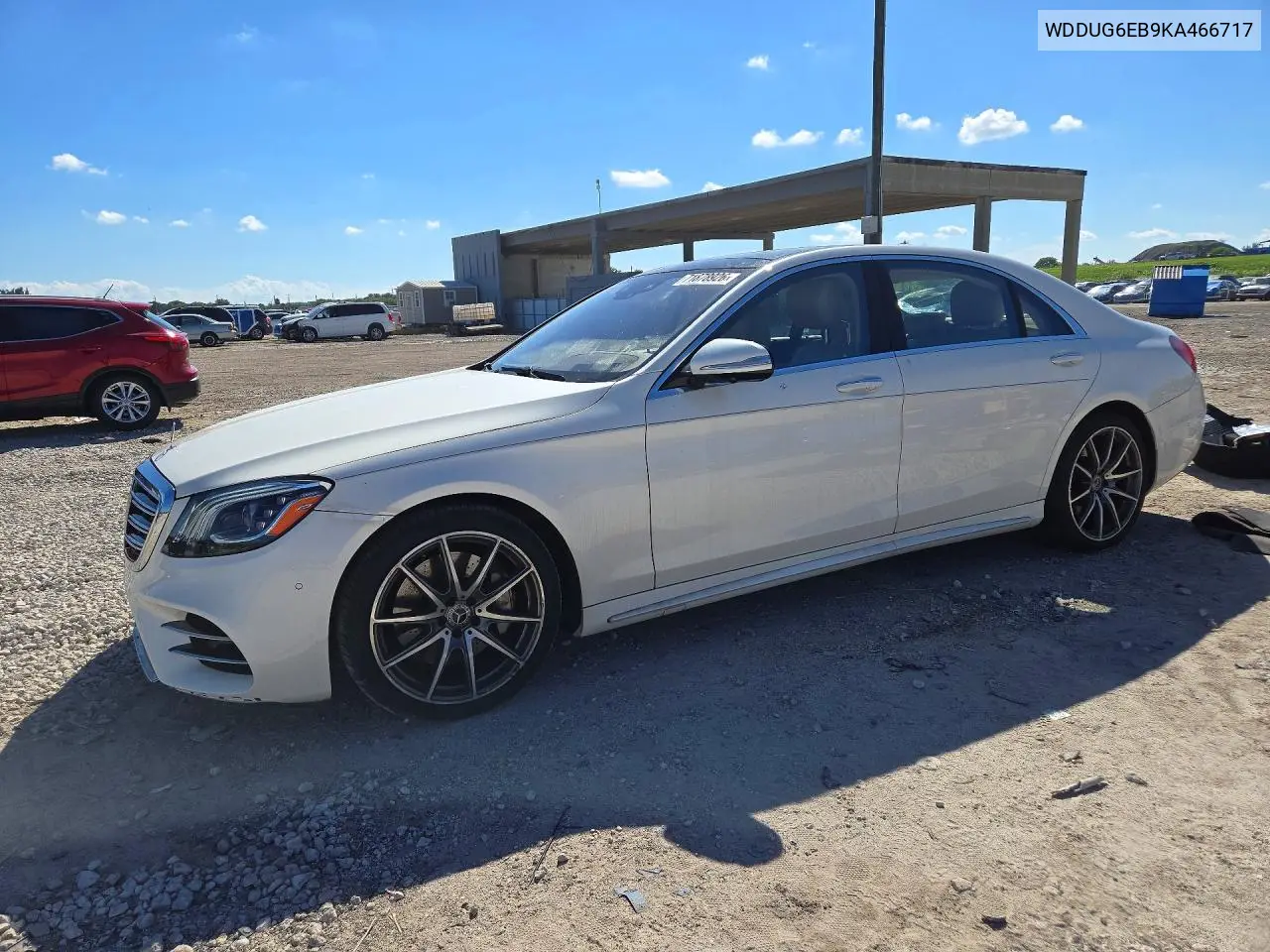 2019 Mercedes-Benz S 450 4Matic VIN WDDUG6EB9KA466717 фото 1