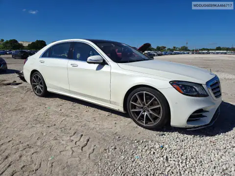 2019 Mercedes-Benz S 450 4Matic VIN WDDUG6EB9KA466717 фото 4