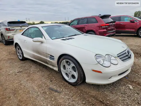 2005 Mercedes-Benz Sl 500 VIN WDBSK75F35F094399 фото 4