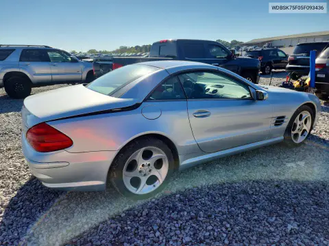 2005 Mercedes-Benz Sl 500 VIN WDBSK75F05F093436 фото 3