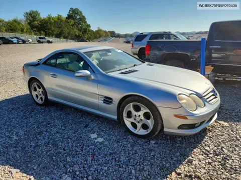 2005 Mercedes-Benz Sl 500 VIN WDBSK75F05F093436 фото 4