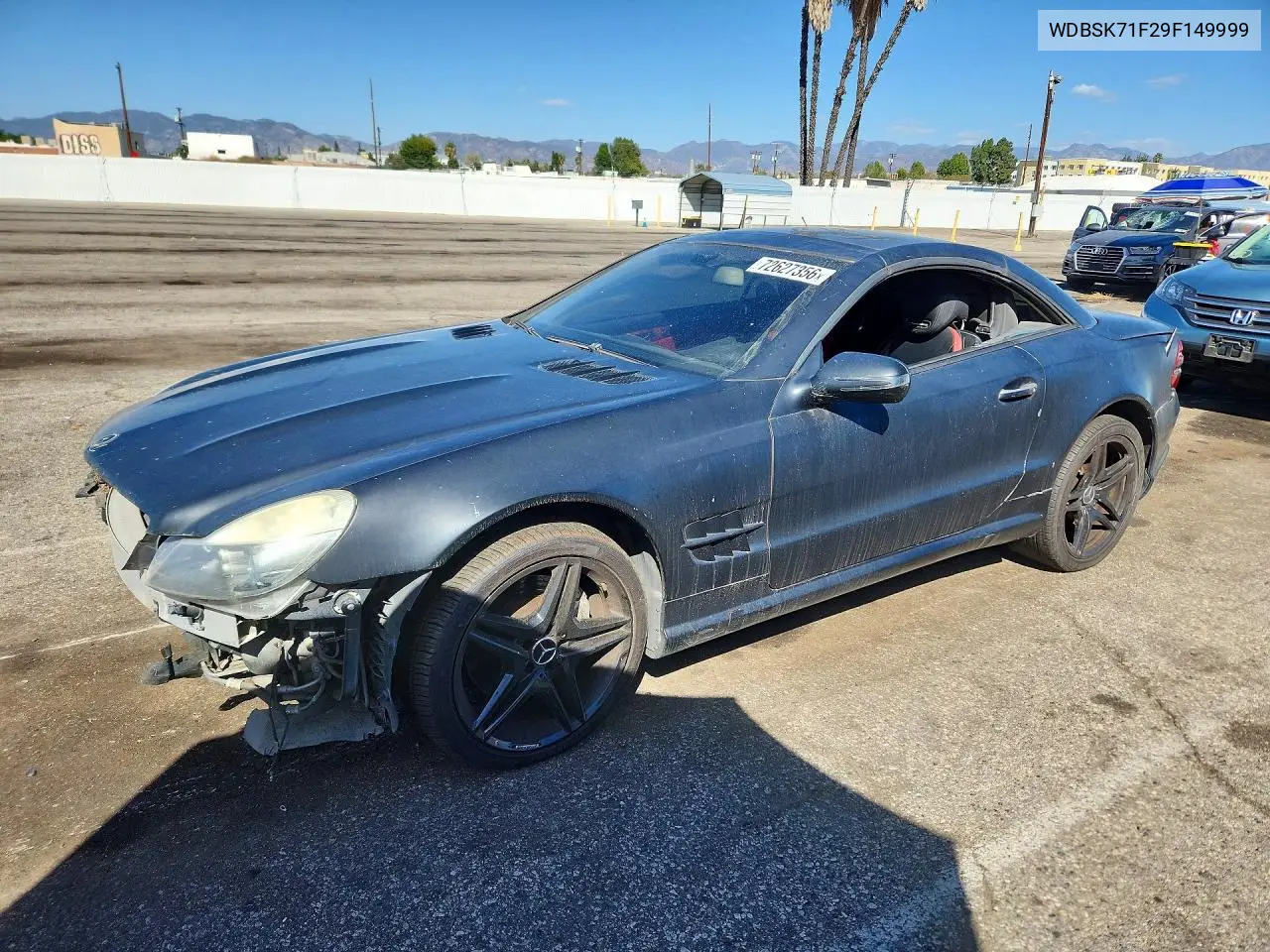 2009 Mercedes-Benz Sl 550 VIN WDBSK71F29F149999 фото 1