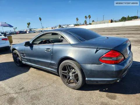 2009 Mercedes-Benz Sl 550 VIN WDBSK71F29F149999 фото 2
