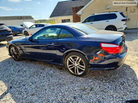 2015 Mercedes-Benz Sl 550 VIN WDDJK7DA1FF036835 фото 2