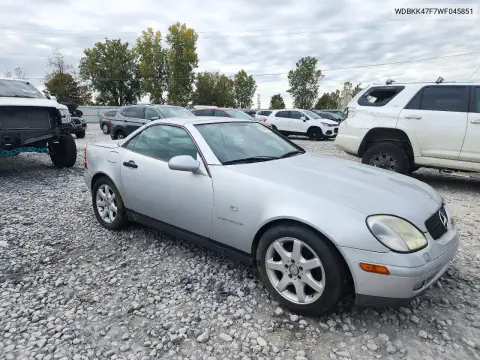 1998 Mercedes-Benz Slk 230 Kompressor VIN WDBKK47F7WF045851 фото 4
