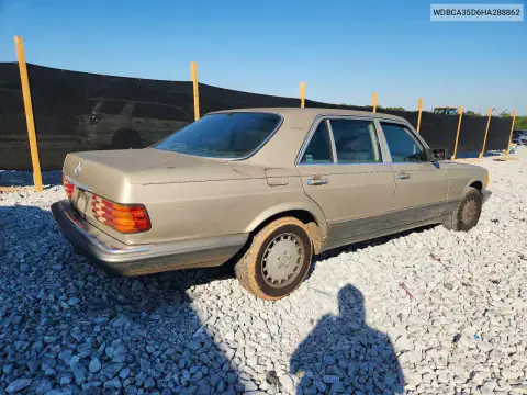 1987 Mercedes-Benz 420 Sel VIN WDBCA35D6HA288862 фото 3
