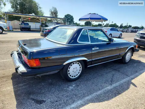 1989 Mercedes-Benz 560 Sl VIN WDBBA48D8KA099652 фото 3