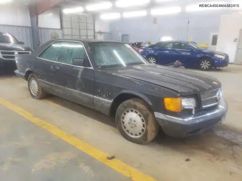 1991 Mercedes-Benz 560 Sec VIN WDBCA45E4MA582415 фото 4