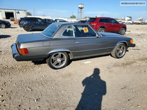 1982 Mercedes-Benz 380 Sl VIN WDBBA45A8CB018512 фото 3