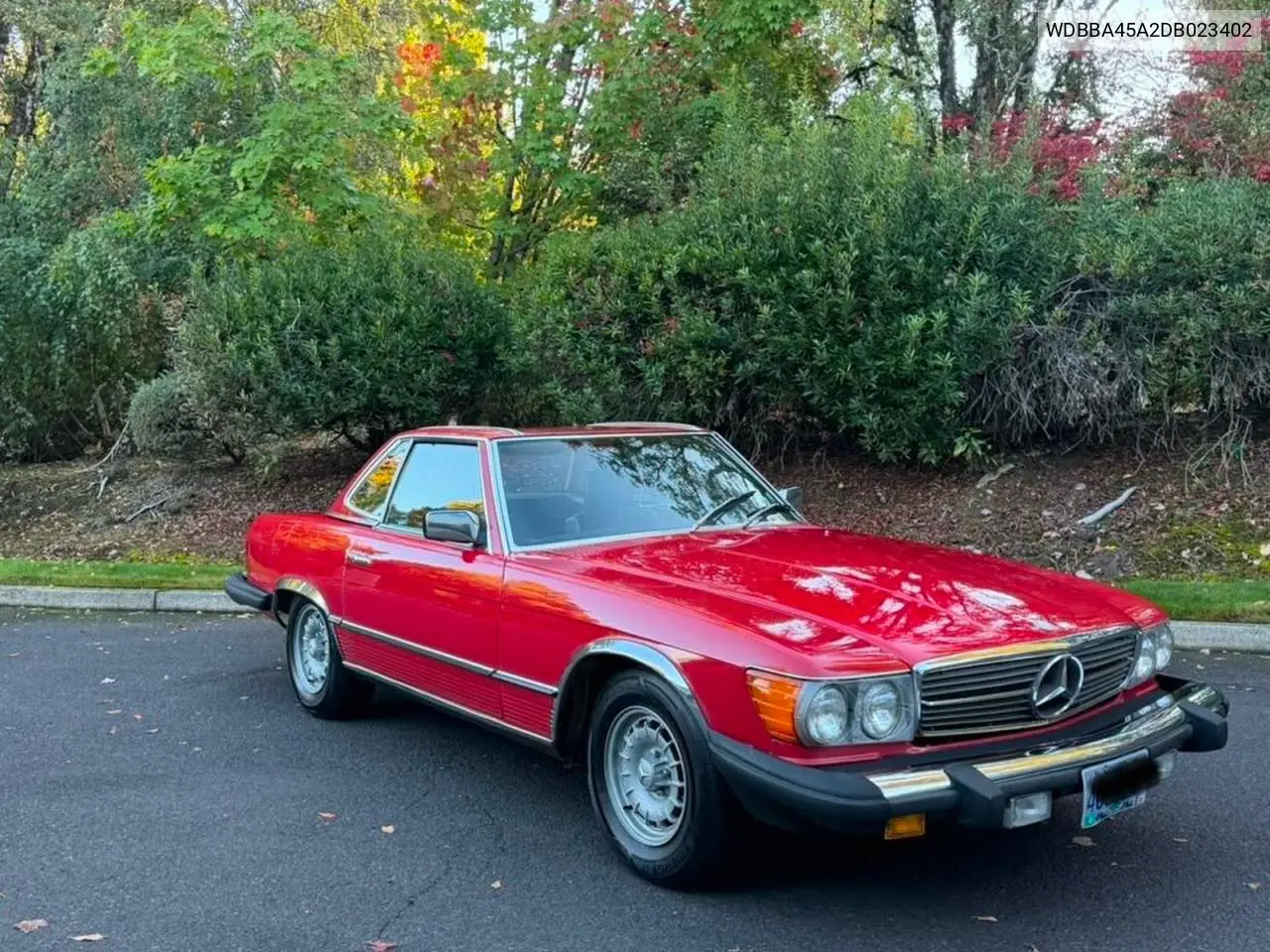 1983 Mercedes-Benz 380 Sl VIN WDBBA45A2DB023402 фото 2