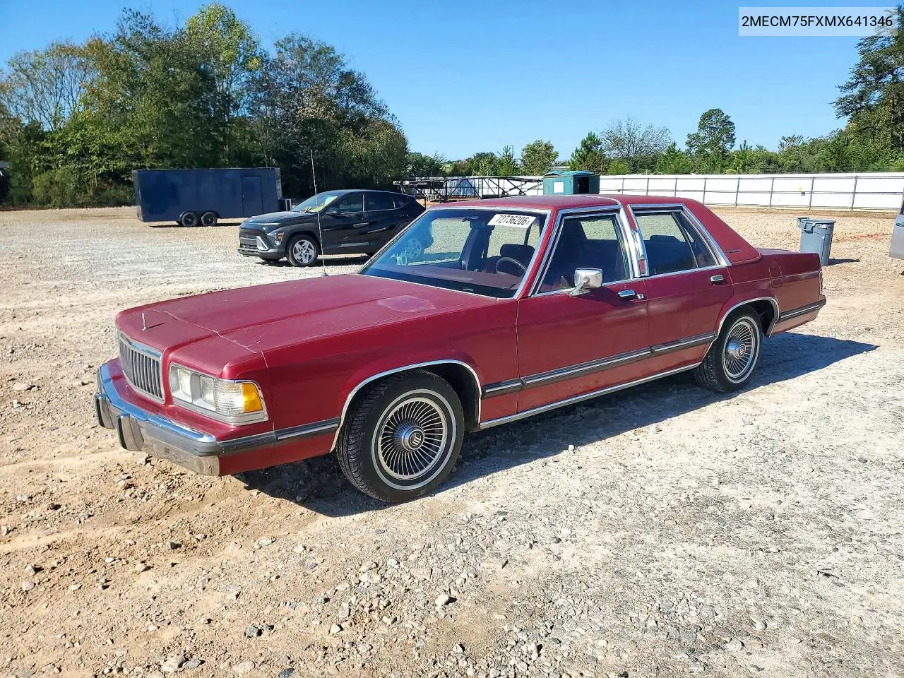 1991 Mercury Grand Marquis Ls VIN 2MECM75FXMX641346 фото 1
