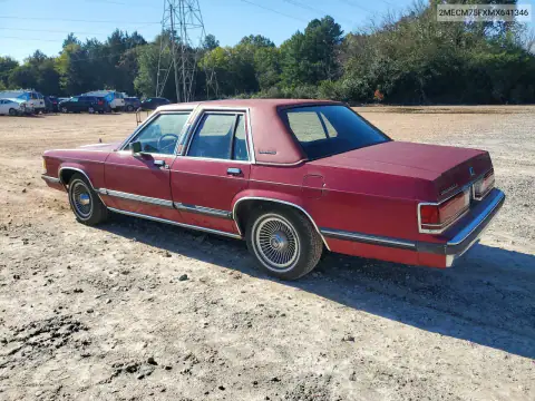 1991 Mercury Grand Marquis Ls VIN 2MECM75FXMX641346 фото 2