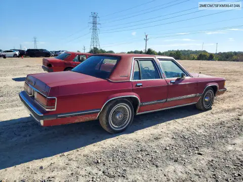 1991 Mercury Grand Marquis Ls VIN 2MECM75FXMX641346 фото 3