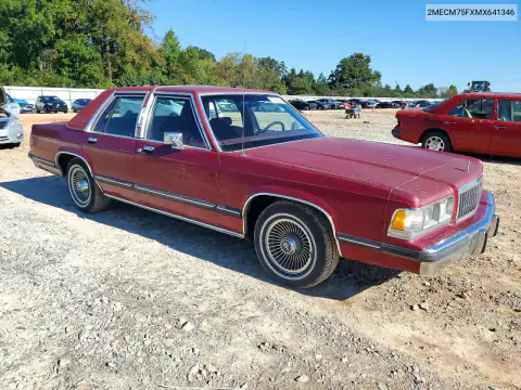 1991 Mercury Grand Marquis Ls VIN 2MECM75FXMX641346 фото 4