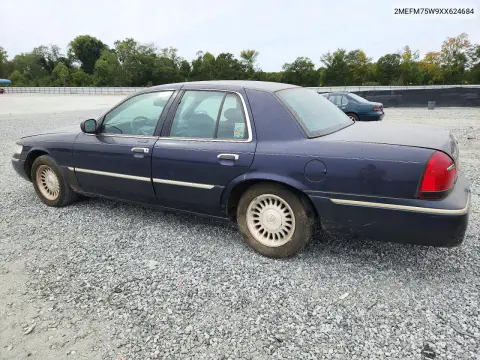 1999 Mercury Grand Marquis Ls VIN 2MEFM75W9XX624684 фото 2