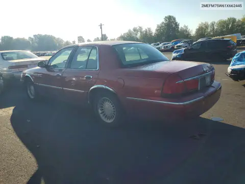 2001 Mercury Grand Marquis Ls VIN 2MEFM75W61X662445 фото 2