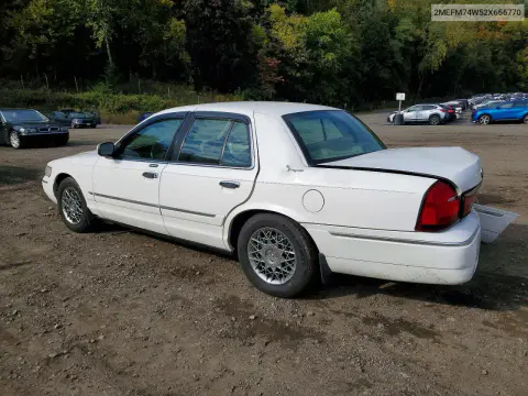 2002 Mercury Grand Marquis VIN 2MEFM74W52X656770 фото 2