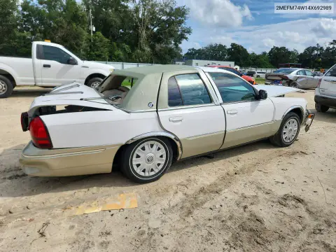 2004 Mercury Grand Marquis Gs VIN 2MEFM74W14X692989 фото 3