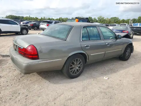 2004 Mercury Grand Marquis Ls VIN 2MEHM75W04X623119 фото 3