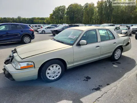 2MEFM74W15X607277 — 2005 Mercury Grand Marquis, Передняя часть, фото до ремонта