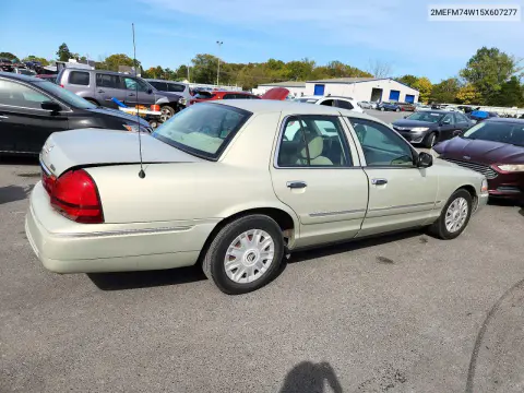 2005 Mercury Grand Marquis Gs VIN 2MEFM74W15X607277 фото 3