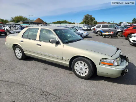 2005 Mercury Grand Marquis Gs VIN 2MEFM74W15X607277 фото 4