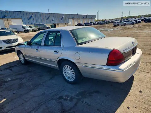 2007 Mercury Grand Marquis Ls VIN 2MEFM75V27X642872 фото 2