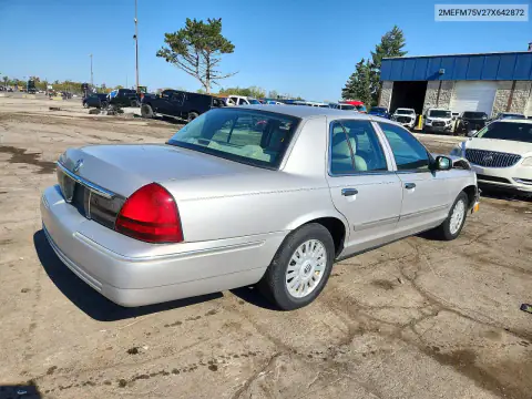 2007 Mercury Grand Marquis Ls VIN 2MEFM75V27X642872 фото 3