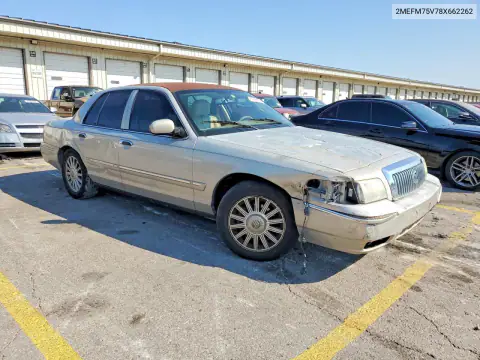 2MEFM75V78X662620 — 2008 Mercury Grand Marquis, фото 4 с аукциона Copart, Передняя часть