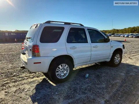 2006 Mercury Mariner VIN 4M2YU56136KJ07393 фото 3
