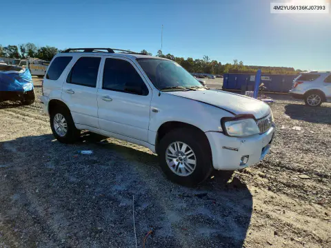 2006 Mercury Mariner VIN 4M2YU56136KJ07393 фото 4