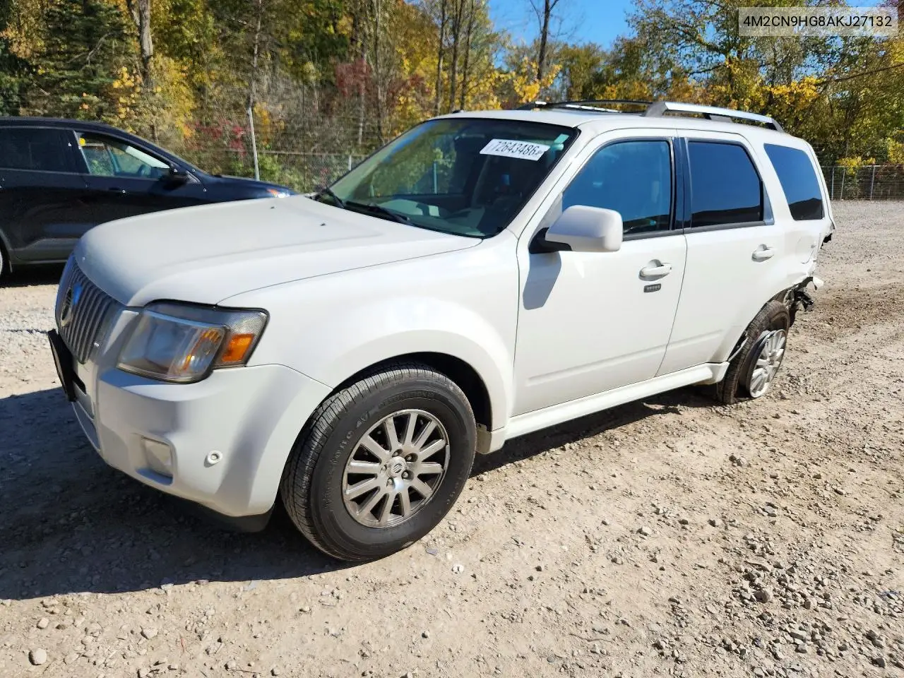2010 Mercury Mariner VIN 4M2CN9HG8AKJ27132 фото 1