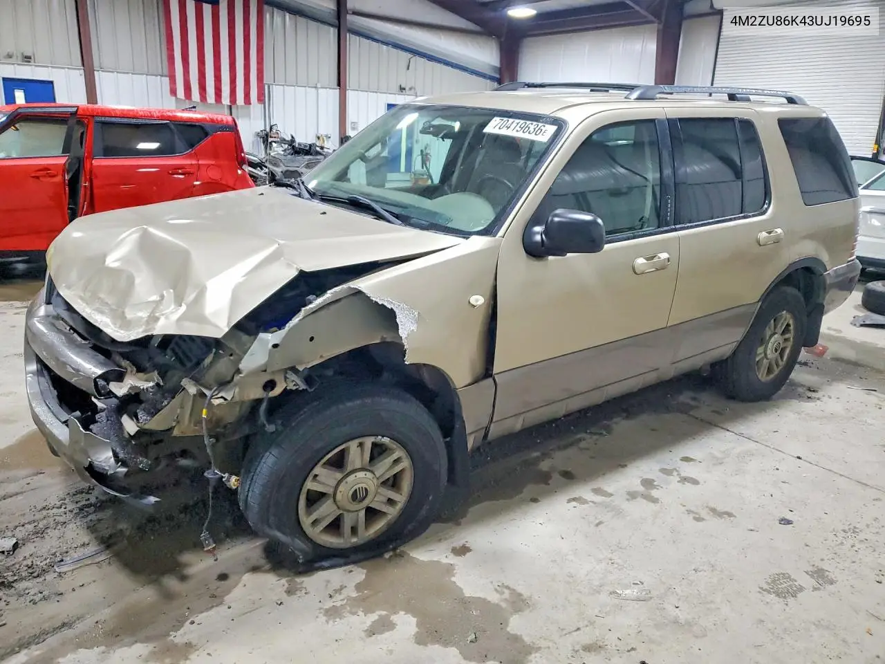 2003 Mercury Mountaineer VIN 4M2ZU86K43UJ19695 фото 1