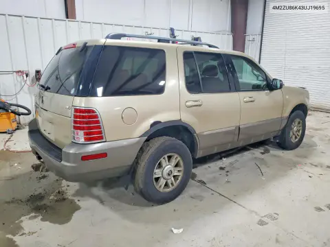 2003 Mercury Mountaineer VIN 4M2ZU86K43UJ19695 фото 3