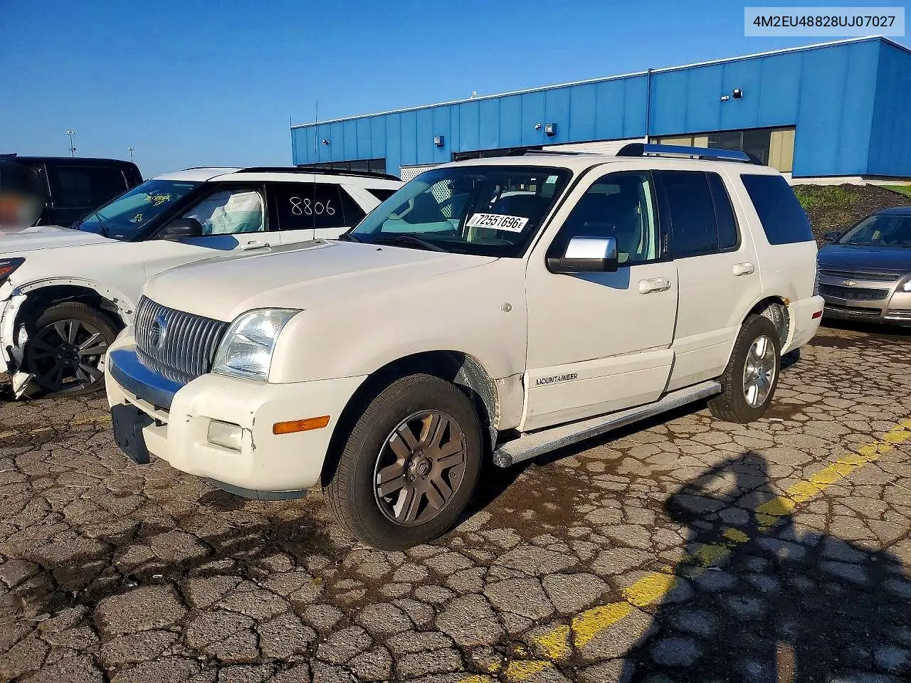 2008 Mercury Mountaineer Premier VIN 4M2EU48828UJ07027 фото 1