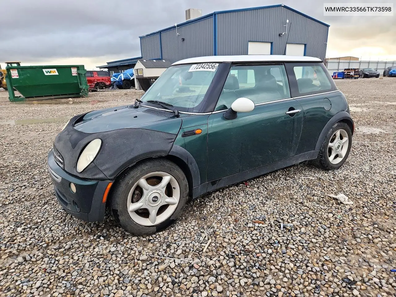 2006 Mini Cooper VIN WMWRC33566TK73598 фото 1