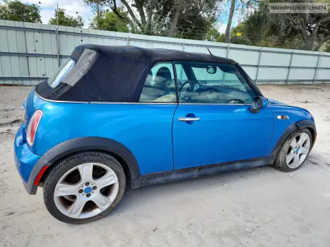 2008 Mini Cooper S VIN WMWRH33508TL96074 фото 3