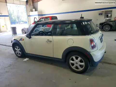 2010 Mini Cooper VIN WMWMF3C51ATZ23416 фото 2