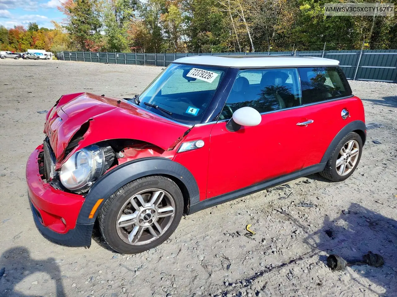2012 Mini Cooper S VIN WMWSV3C5XCTY16717 фото 1
