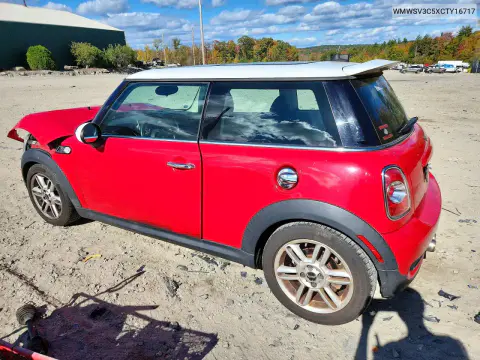 2012 Mini Cooper S VIN WMWSV3C5XCTY16717 фото 2