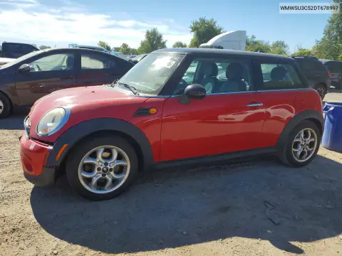 WMWSU3C52DT678997 — 2013 MINI Cooper, Передняя часть, фото до ремонта
